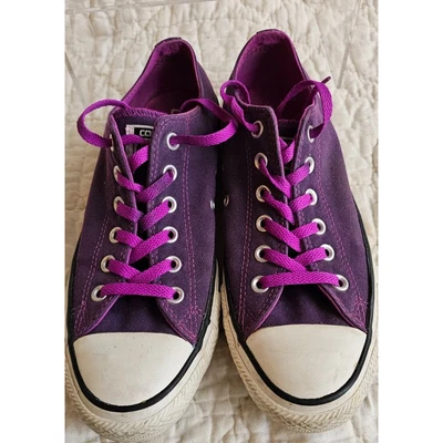 Converse All Star Purple Low Top Sneakers Womens 9 Matching Laces EU 40 540246F - Image 1 of 4
