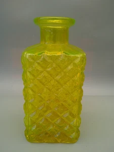 Vintage Uran Zitrone Glas Kochfeld Nagel Karaffe - Bild 1 von 8