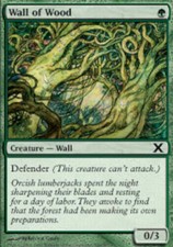 4 Wall of Wood 4x x4 - NM/LP - 10th Edition - SPARROW MAGIC - mtg -
