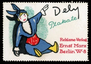 Germany Poster Stamp - Ernst Marx Poster Publishing - Artist Otto Dely - Picture 1 of 1