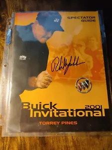 PHIL MICKELSON SIGNED Buick Invitational 2001 WINNER AUTOGRAPHED GOLF FRAME THIS - Picture 1 of 6