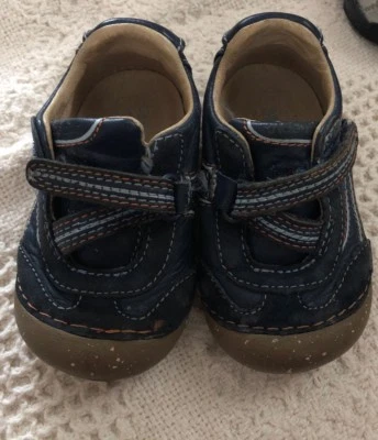 Stride Rite Leather Navy And Brown Casual Toddler SRT 3.5M - Image 1 of 4