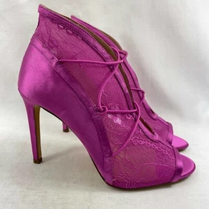 G.I.L.I. Gi-Kaarina 2 Damen-Booties zehenfrei elastisch vorne fuchsiafarben US 7 - Bild 1 von 4