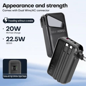50000mAh Power Bank 66W USB C Schnellladegerät Externer Batterie Ladegerät Handy - Zdjęcie 1 z 18