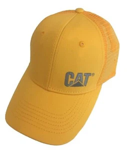 Caterpillar CAT Equipment Gold & Silver Snapback Mesh Cap/Hat - Picture 1 of 2