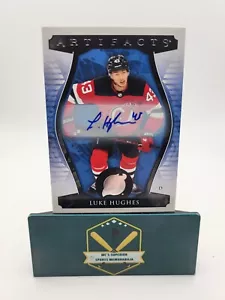 Luke Hughes 2023-24 Artifacts Rookie Autographed Card - Bild 1 von 3