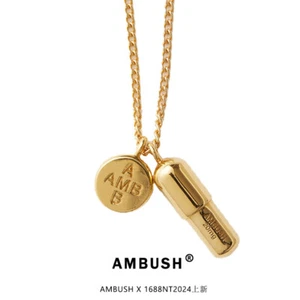AMBUSH Capsule Pill Necklace Pendant Sweater Chain Unisex Clavicle Necklace - Picture 1 of 30