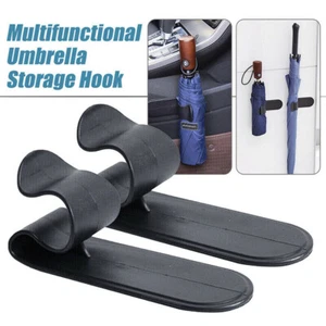 2x Car Interior Accessories Umbrella Hook Holder Hanger Clip Fastener Tool Parts - Picture 1 of 13