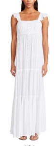 BB dakota by steve Madden Ready or yacht Maxi Dress on optic white size XS - Picture 1 of 5