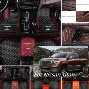 Custom Fit Nissan Titan/Titan Crew Cab 2004-2023 All Weather Car Floor Mats - Imagen 1 de 37