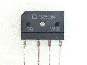 RS2503M RECTRON DIODE BRIDGE 25 AMP 200 VOLT 5 PIECES - Picture 1 of 2
