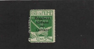FIUME, ''LEGIONARI DELL'ANNUNZIO a CARNARO.- SC106 Overptd 20 novembre 1920 - Foto 1 di 2