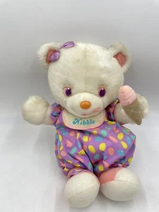 VTG 1992 Playskool Chitty Chat Bear Nibble Ice Cream Jelly Beans Plush Doll READ - Picture 1 of 14