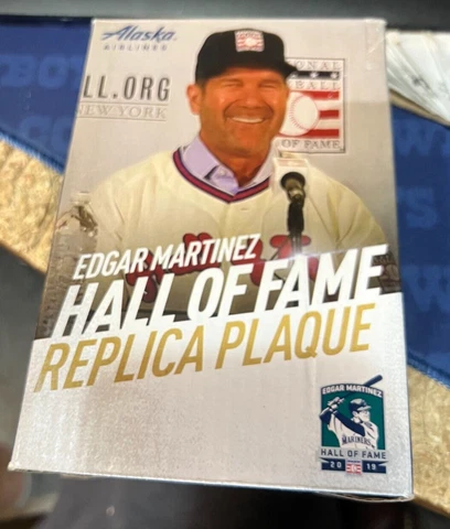 EDGAR MARTINEZ---SEATTLE MARINERS-----2019--SGA--REPLICA HALL OF FAME PLAQUE Cover