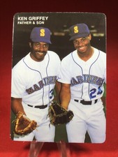1991 Mother's Cookies Sr/Jr Father & Son Food Issue Ken Griffey Jr #3