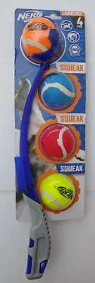 Nerf собаки пусковая установка игрушка подарочный набор с 4 2,5 дюйма мячи новый - Изображение 1 из 4