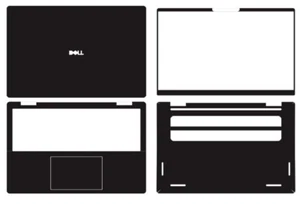 Carbon Vinyl Laptop Sticker Skin Decals Cover for DELL 14 Plus DB14250 14" - Picture 1 of 31