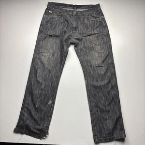 Southpole Jeans Mens 36 Relaxed Fit Distressed Gray Denim - Picture 1 of 8