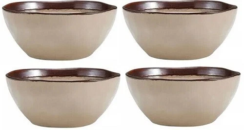 Juego de 4 cuencos de cereal crema MIKASA Talia. NUEVO Foto 1 de 1