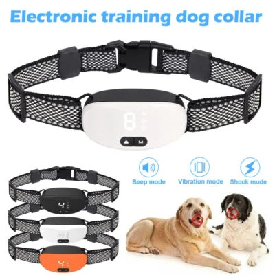 Auto Anti Bark Dog Collar Rechargeable Stop Barking Non-Shock Humane Waterproof - image 1 of 4