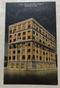 Colored Masonic Temple Birmingham, Alabama. Postcard (V2) - Picture 1 of 2