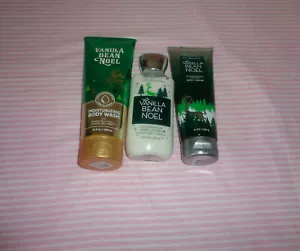 3 pcs Bath & Body works vanilla bean noel Body wash Body lotion & body cream - Picture 1 of 4