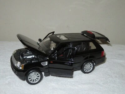 RANGE ROVER SPORT NEGRO BBURAGO 1:18 APERTURA CAPÓ, PUERTAS Y PORTÓN TRASERO Foto 1 de 4