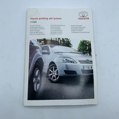 Manual TOYOTA Parking Assistant Original TOYOTA TPA800 Genuine OEM - Image 1 of 2