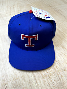 Vintage Texas Rangers Ed West Signatures Blue Snapback Hat Cap MLB Baseball NWT