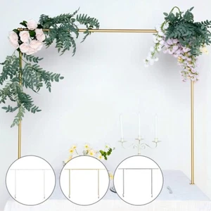 Gold/Weiß/Schwarz Metall über Tisch Deko Tisch Stange Schiene Haus Garten Deko - Bild 1 von 24