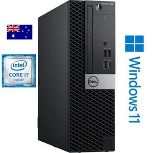 DELL OPTIPLEX 7060 CORE i7 8700 6CORE 16GB 256GB SSD 2TB HDD WINDOWS 11 SFF PC - Picture 1 of 1
