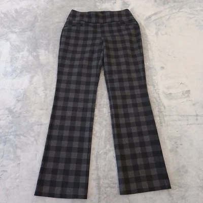 Pantalones al tobillo 7th Avenue para mujer medianos negros grises a cuadros tiro medio 31x32 Foto 1 de 4