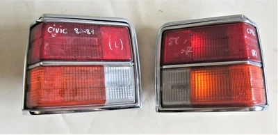 Par de luces traseras LH RH Stanley 043-6318 Honda Civic hatchback modelo... - Imagen 1 de 4
