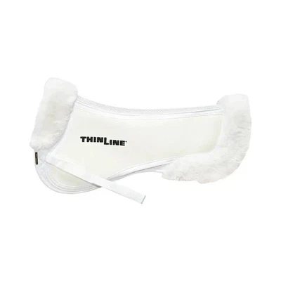 ThinLinε Trifecta Cotton Half Pad with Sheepskin Rolls White Large 190442 !!! - Image 1 of 3