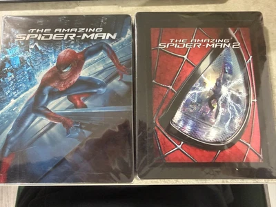 The Amazing Spider Man (3D w/ bonus) and 2 (Normal) LIMITED Steelbook  Blu ray - Image 1 of 4