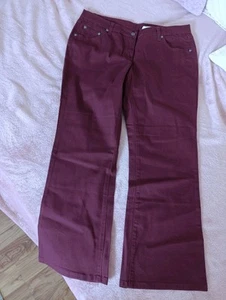 Damen Jeans Stretchhose, bpc, Bootcut, Bordeaux Rot, Gr.44, Neu+ OVP - Bild 1 von 3