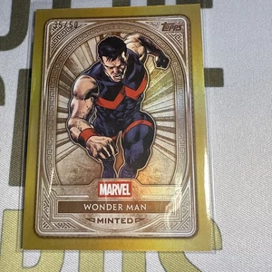 2025 Topps Marvel Minted Bronze Card Gold Foil /50 Wonder Man #33 - Bild 1 von 6