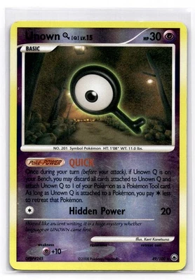Unown [Q] Uncommon Majestic Dawn 49/100 MP - Image 1 of 2