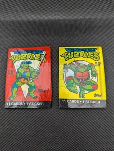 2 - 1989 Topps Teenage Mutant Ninja Turtles Wax Vintage Sealed Trading Card Pack - Bild 1 von 2