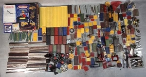 Huge Vintage Meccano Parts Made in England – Plates Wheels Bolts Joblot Bundle - Picture 1 of 17