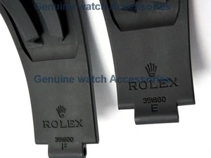 Correa de goma ROLEX Daytona Oysterflex (22 mm) NEGRA (tallas E y F) 351860 OEM ¡NUEVA! - Imagen 1 de 16