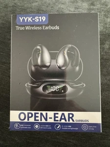True Wireless Earbuds YYK-S19 Open Ear Headphones Black - Picture 1 of 4