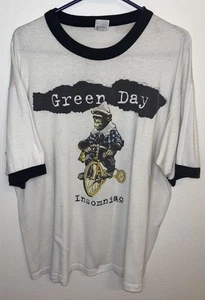XL - Vintage 90s Green Day Insomnia Tour Punk Shirt 1995 - Bild 1 von 4