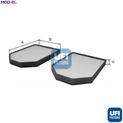 FILTER CABIN AIR 53.009.00 FOR AUDI A8/S8 AKN/AFB/AKE 2.5L AAH/ACK/AMX 2.8L A8 - Image 1 of 4