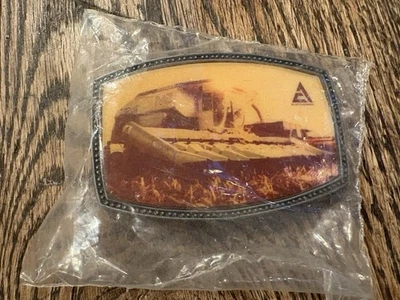 RJ vintage? Allis Chalmers N6 recolector combinado tractor agrícola foto cinturón hebilla Foto 1 de 3