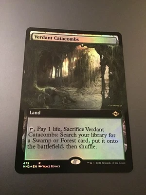 MTG Modern Horizons 2 #479 Verdant Catacombs Extended Art Foil NM - Image 1 of 2