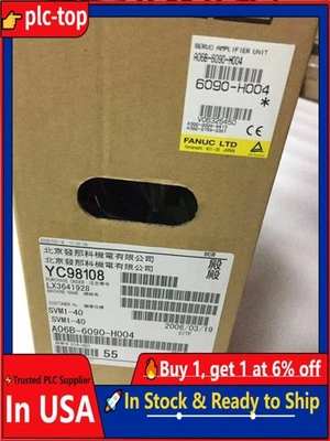 1PC FANUC A06B-6090-H004 Servo Amplifier A06B6090H004 New Expendited Shipping - Image 1 of 4