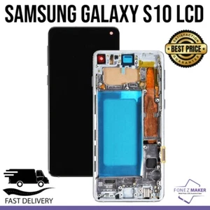 Samsung Galaxy S10 G973F LCD + Touch Screen Digitizer Replacement – With Frame - Picture 1 of 4