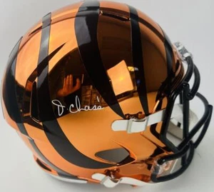 CASCO JA'MARR JAMARR CHASE FIRMATO CINCINNATI BENGALS CROMATO FULL SIZE REP BASE 8 - Foto 1 di 2