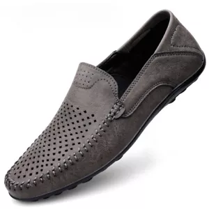 Men's Casual Shoes Hollow Out Moccasins Loafers Breathable Slip on Driving Shoes - Picture 1 of 24